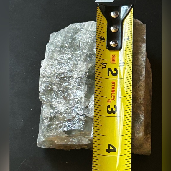 Natural Raw Crystal Stone Black and Blue Aquamarine From Brazil 575g Big Chunk - Picture 8 of 9